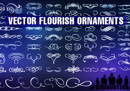 Flourish Ornaments Vector Set