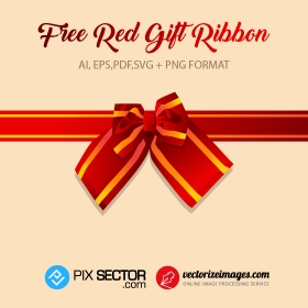 Free Red Gift Ribbon