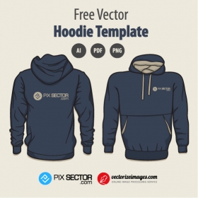 Free hoodie vector template