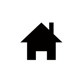 Simple home icon png vector