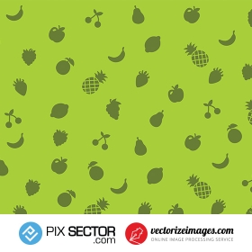 Fruit pattern vector free 