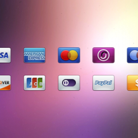 Payment methods icon set