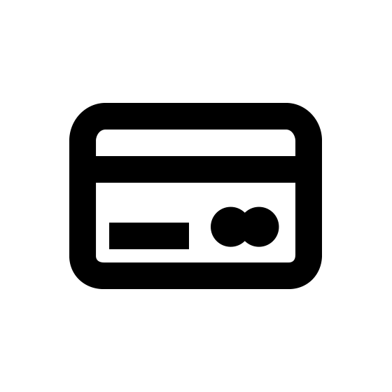 credit card logo vector