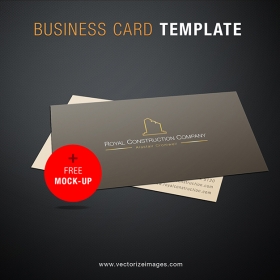 Free business card mock-up template