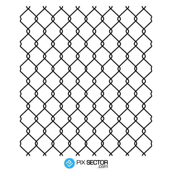Chain link fence free vector