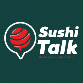 Sushi restaurant vector logo
