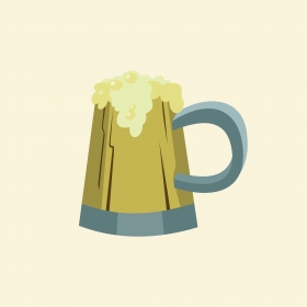 Beer mug vector