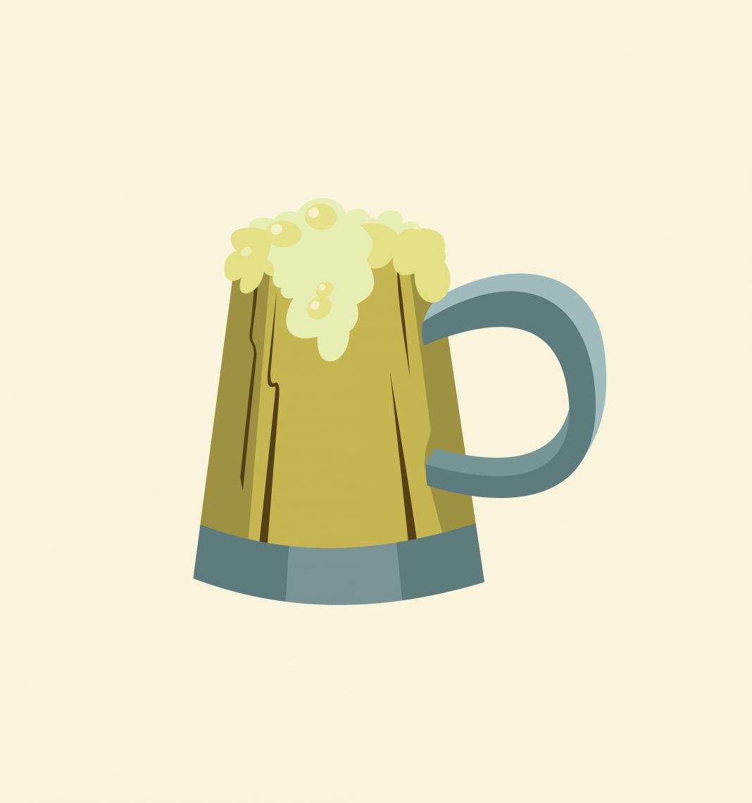 Beer mug vector