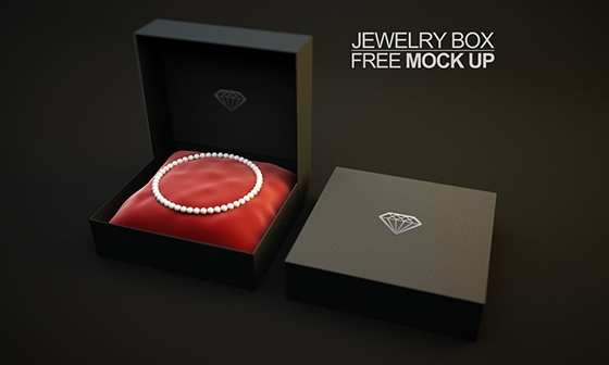 Jewelry box mockup