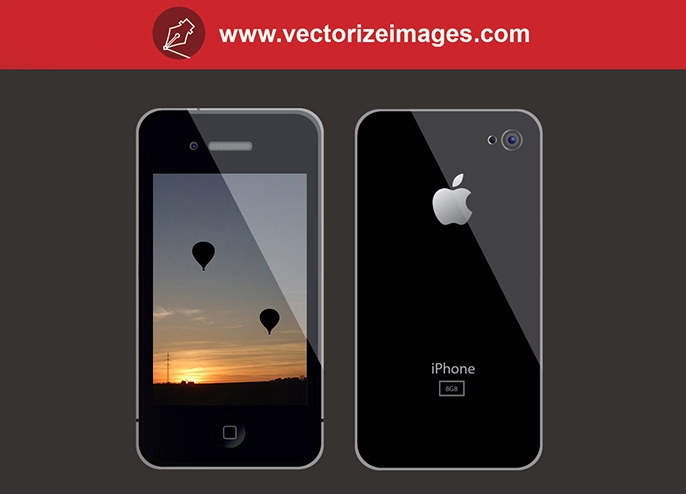 Free iphone vector template - Pixsector