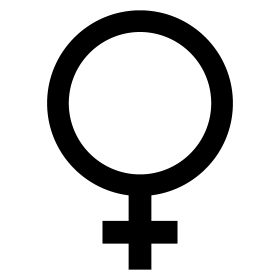 Female symbol icon vector