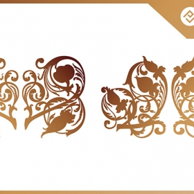 Floral ornament vector free 
