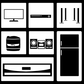Household Electronic Equipment free vector