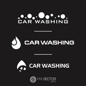 Free vector car washing logo design