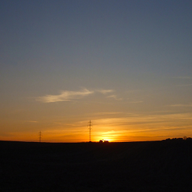 Sunset harvest Free Photo