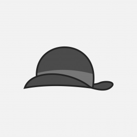 Bowler hat free vector