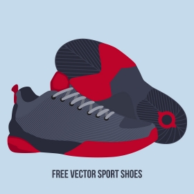Free vector sport shoes