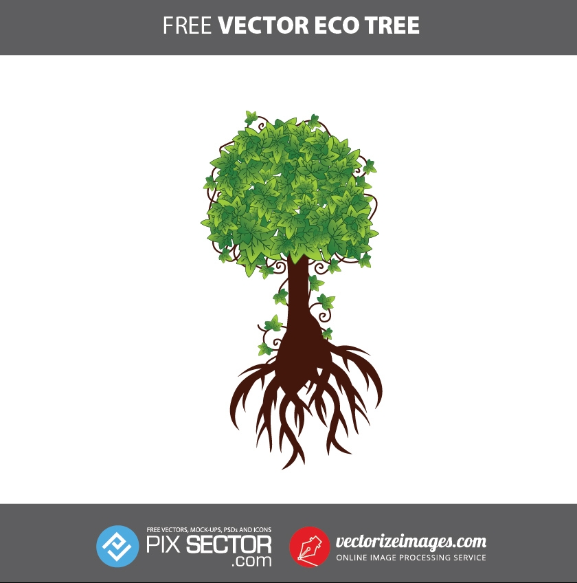 Free vector eco tree illustration
