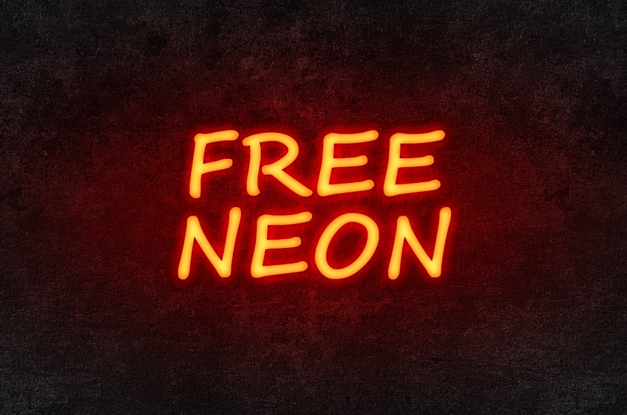 Neon Text Effect Psd Pixsector