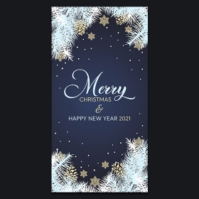 Christmas and New Year 2021 card