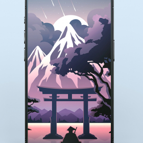 Japanese Fantasy Wallpaper for iPhone & Android Smartphone
