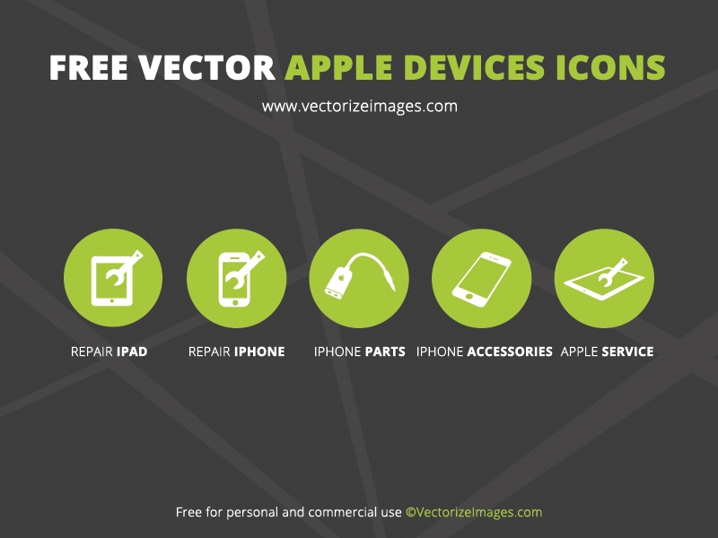 Free vector apple devices icons
