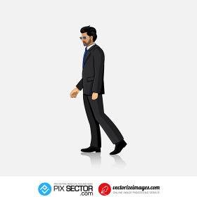 Main in suit free vector