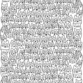 Free vector cats pattern
