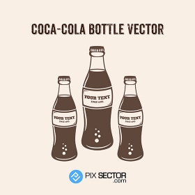 Coca cola bottle vector