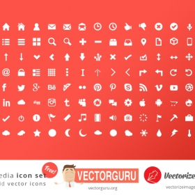 Free vector multimedia icon set