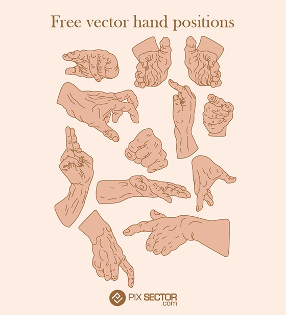 Hand positions vector