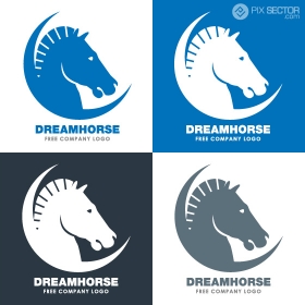 Free horse head logo vector