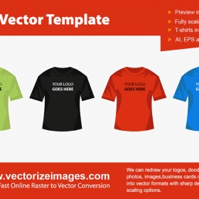 T-shirt vector template