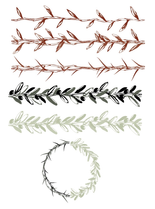 Crown of thorns free vector
