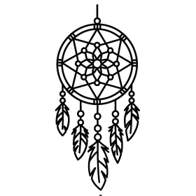 Free dreamcatcher vector illustration
