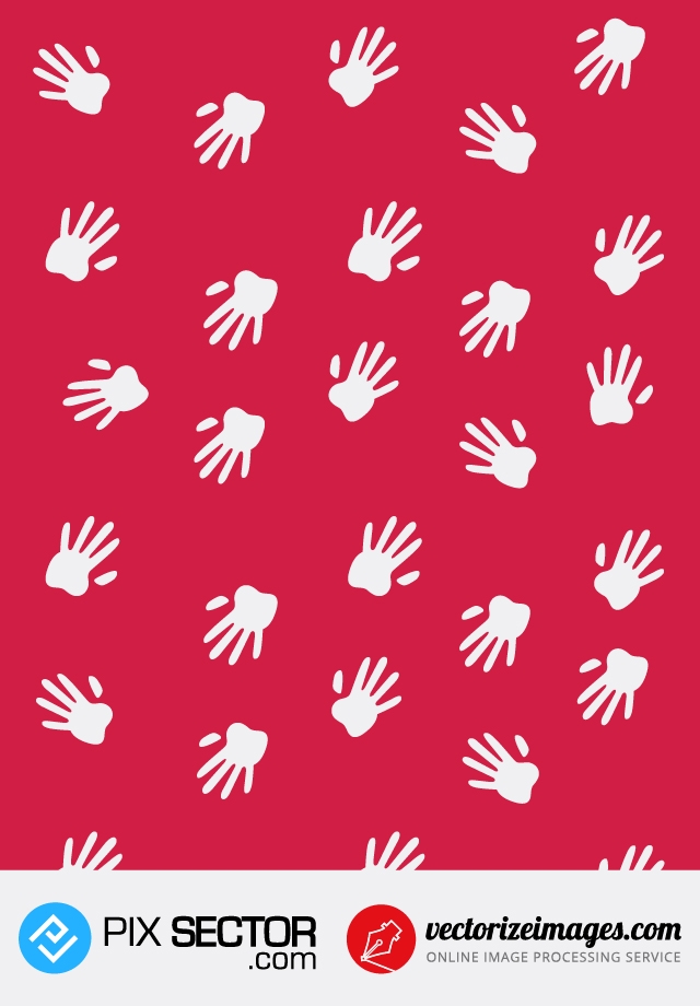 Free vector hands pattern