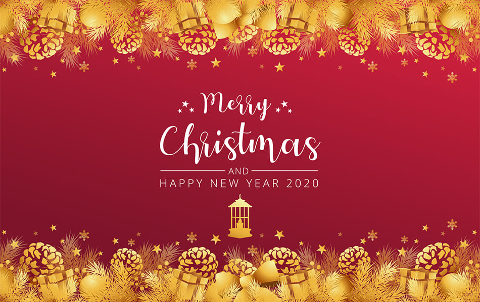 Elegant Christmas Banner 2020 Free Vector