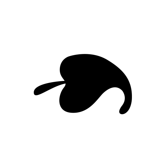Black Leaf Icon Png