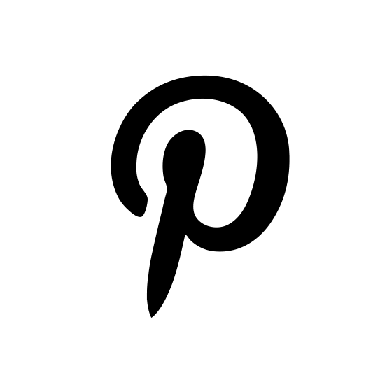 Black Pinterest Icon Png Vector