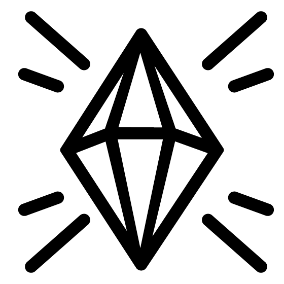 Free Black Crystal Icon Vector Png Cad
