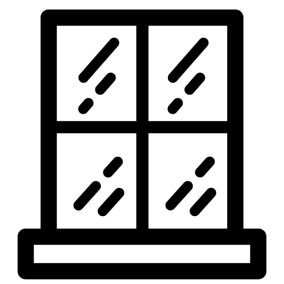 Free Black Window Icon Vector Png