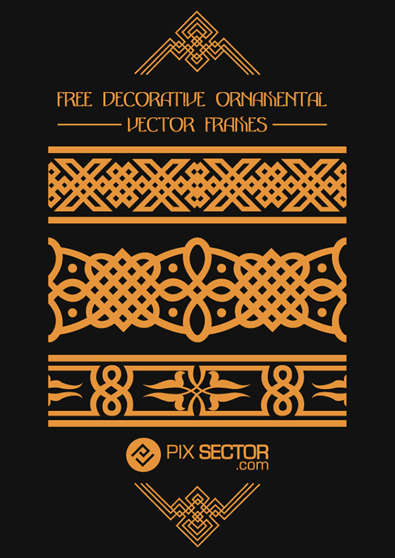 Free Decorative Ornamental Vector Frames
