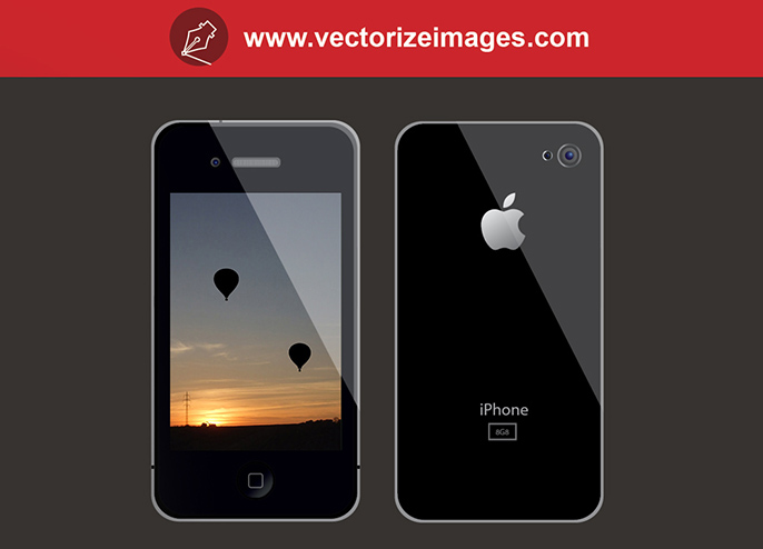 Free iPhone Vector Template
