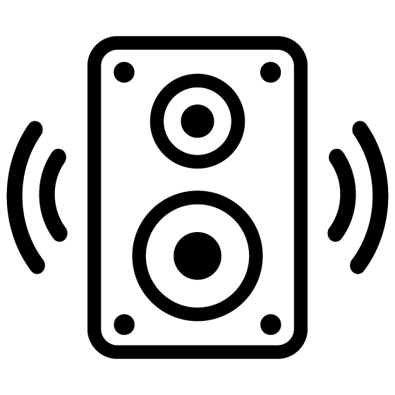 Free Outline Loud-speaker Icon Vector Png Cad