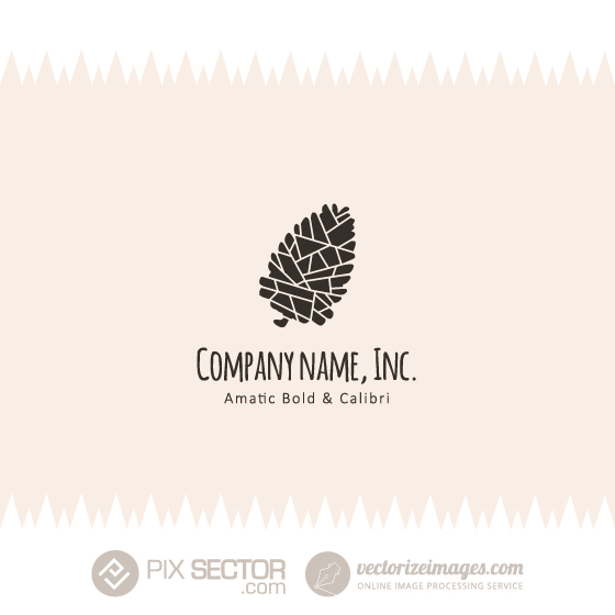 Free Pine Cone Vector Logo
