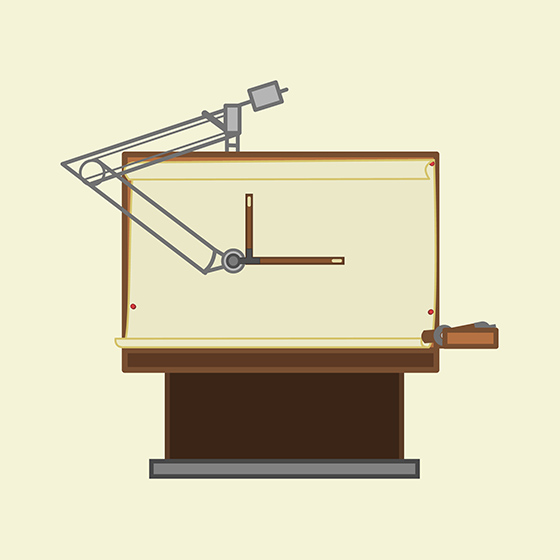 Free Vector Drafting Table