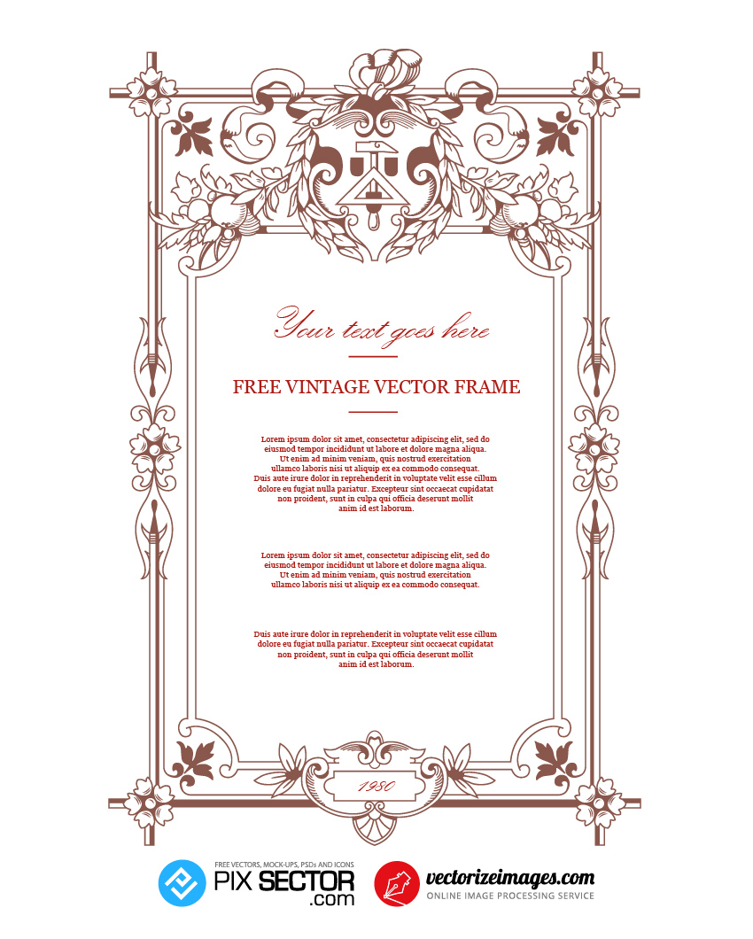 Free Vintage Vector Frame