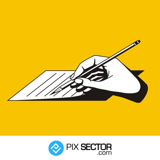 Free Writing Hand Vector