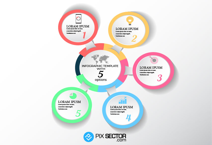 Info Graphic in Circular Manner